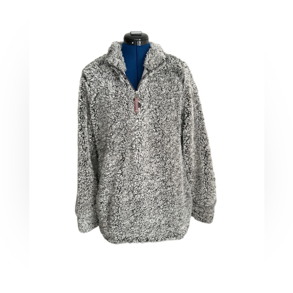 Weatherproof faux fur pullover